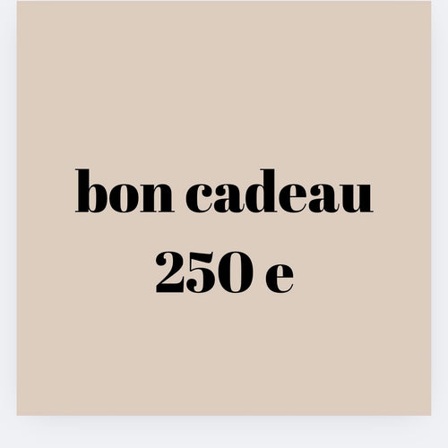 Bon cadeau 250 e