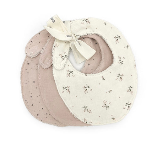Baby shower 3 bavoirs coffret