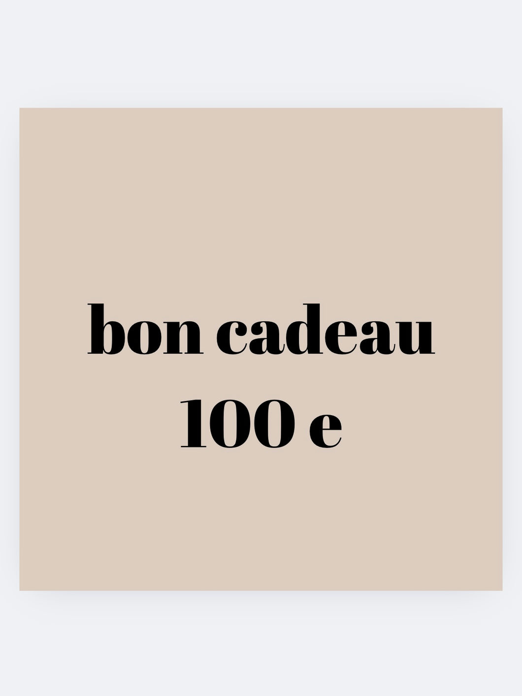 Bon cadeau