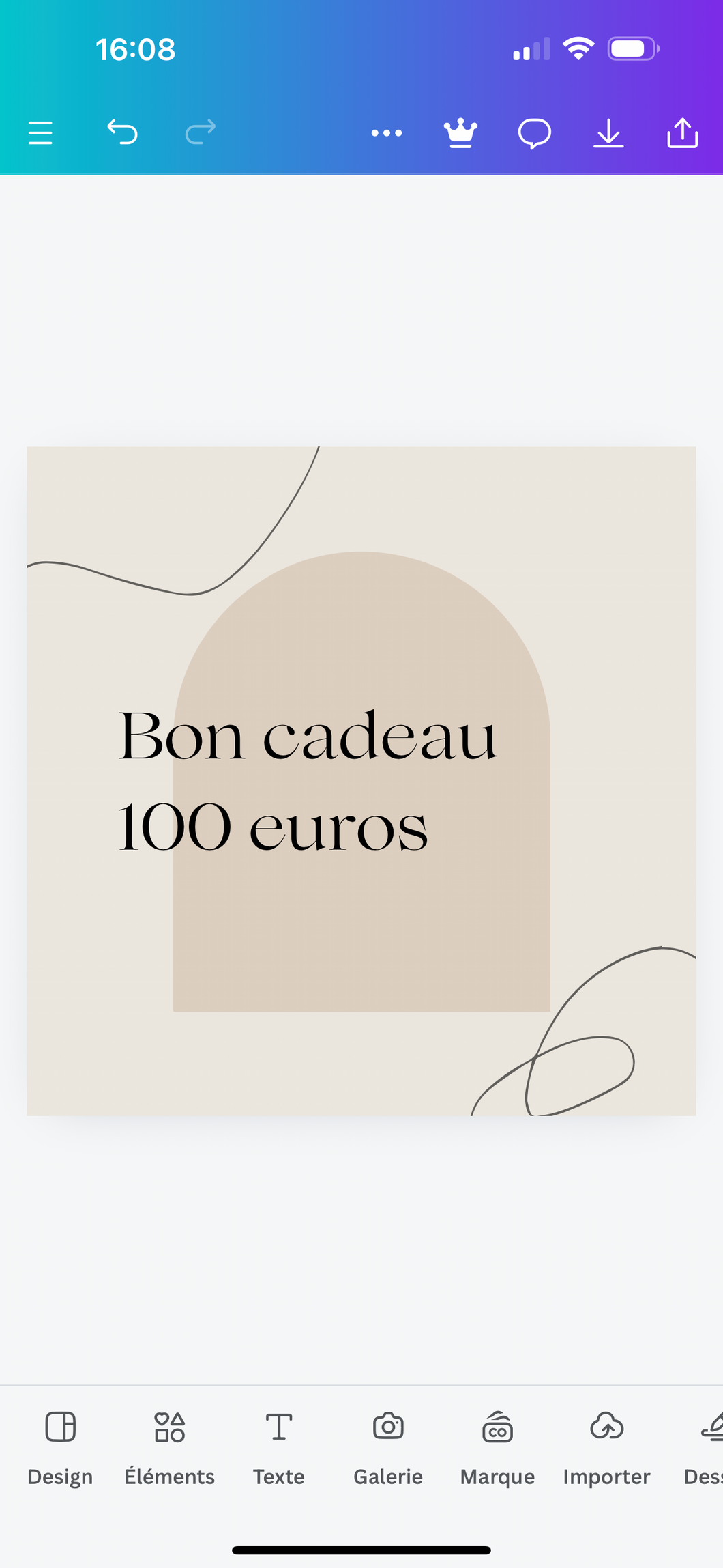 Bon cadeau 100 e