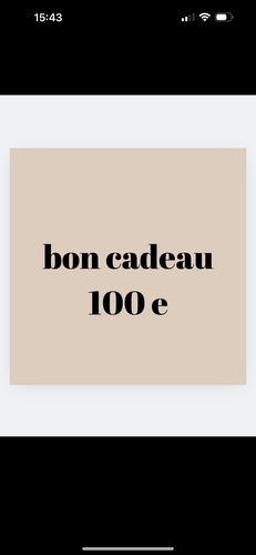 Bon Cadeau 100 e