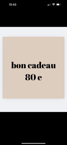 Bon cadeau 80 e