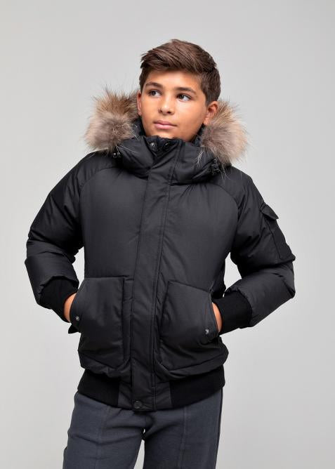 Pyrenex blouson Jami fur noir taille 14 ans