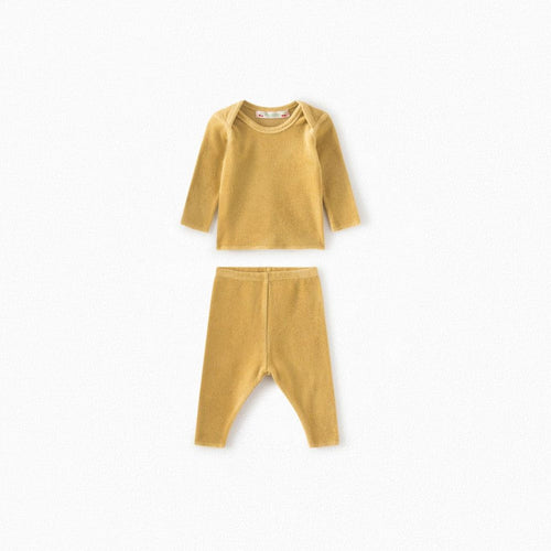 Bonpoint ensemble en éponge moutarde