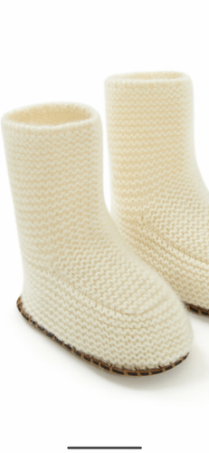 Bonton chaussons cachemire