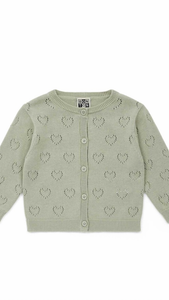 Gilet bébé coeur n17 taille 18 mois
