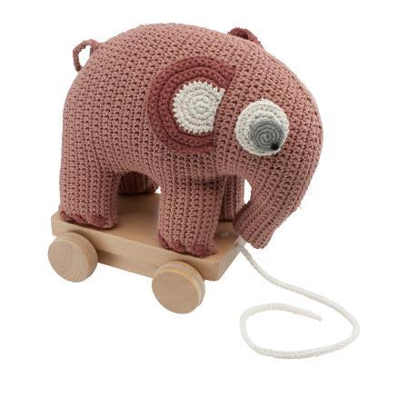 Sebra éléphant vieux rose