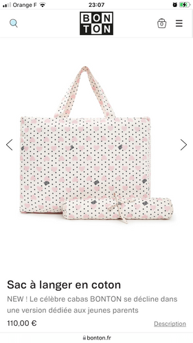 Bonton Sac à langer