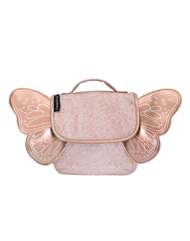Caramel et compagnie sac papillon rose