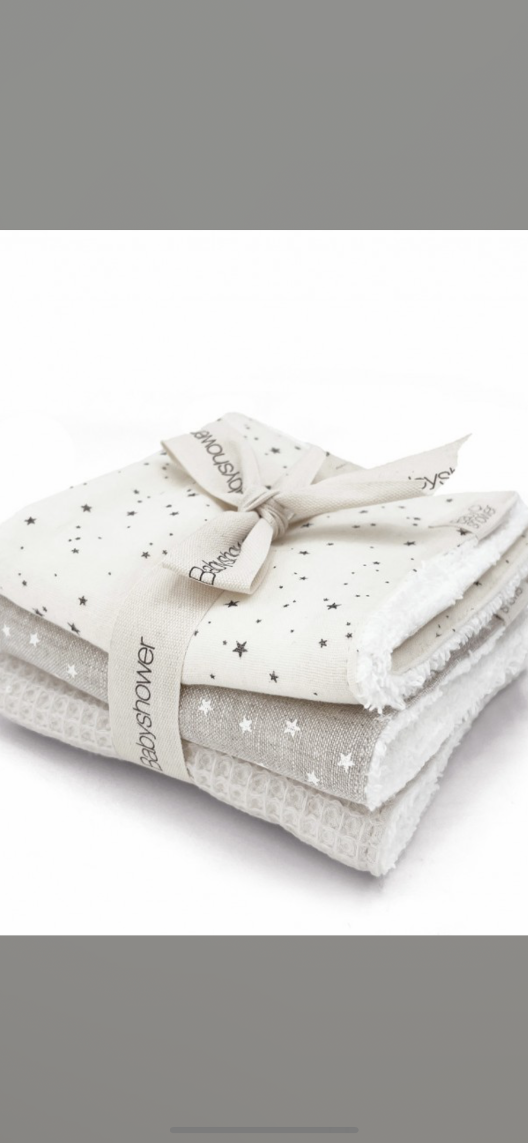Coffret 3 serviettes langes