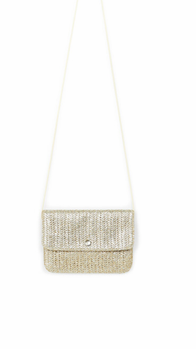 Mini sac tressé glitter n63
