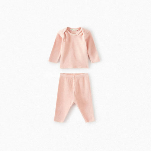 Bonpoint ensemble rose en éponge