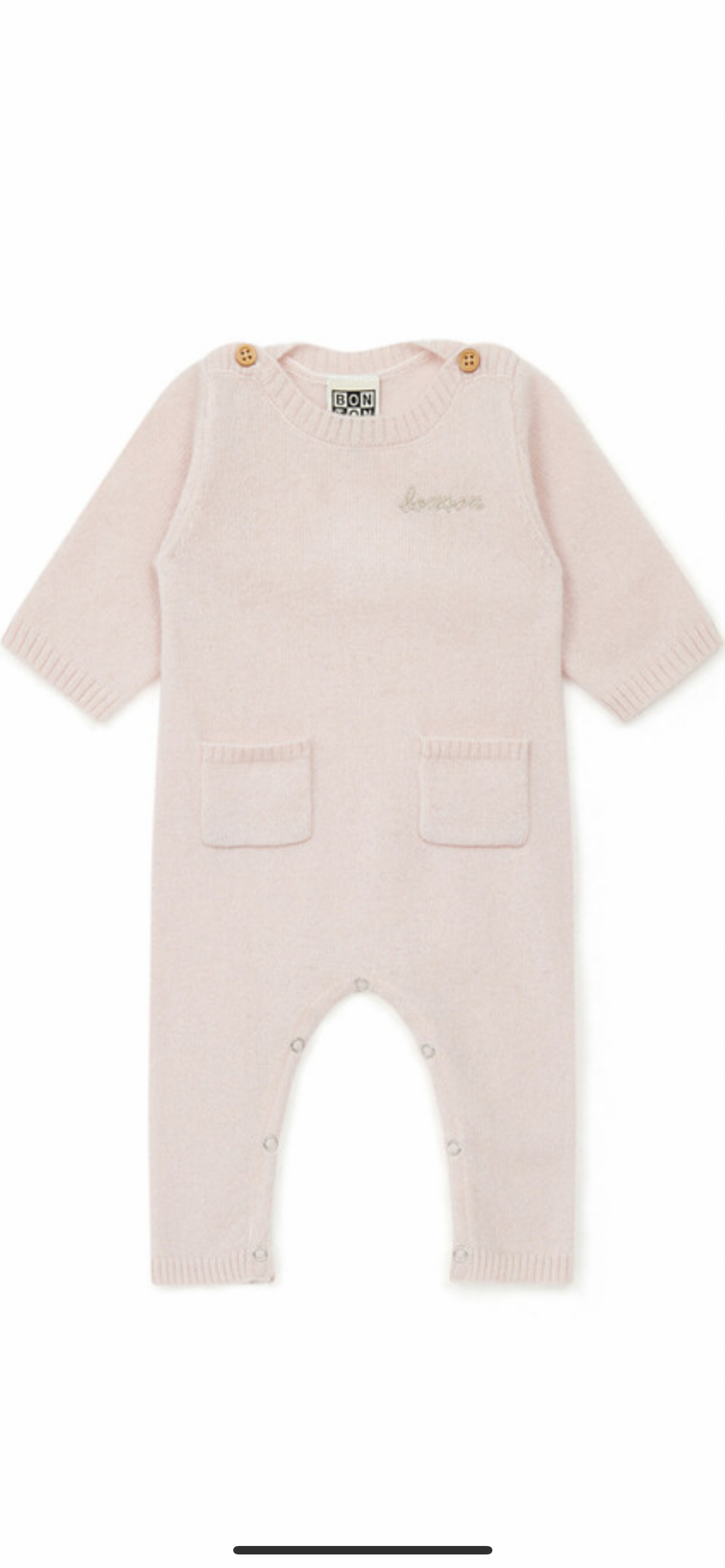 Bonton combinaison cachemire