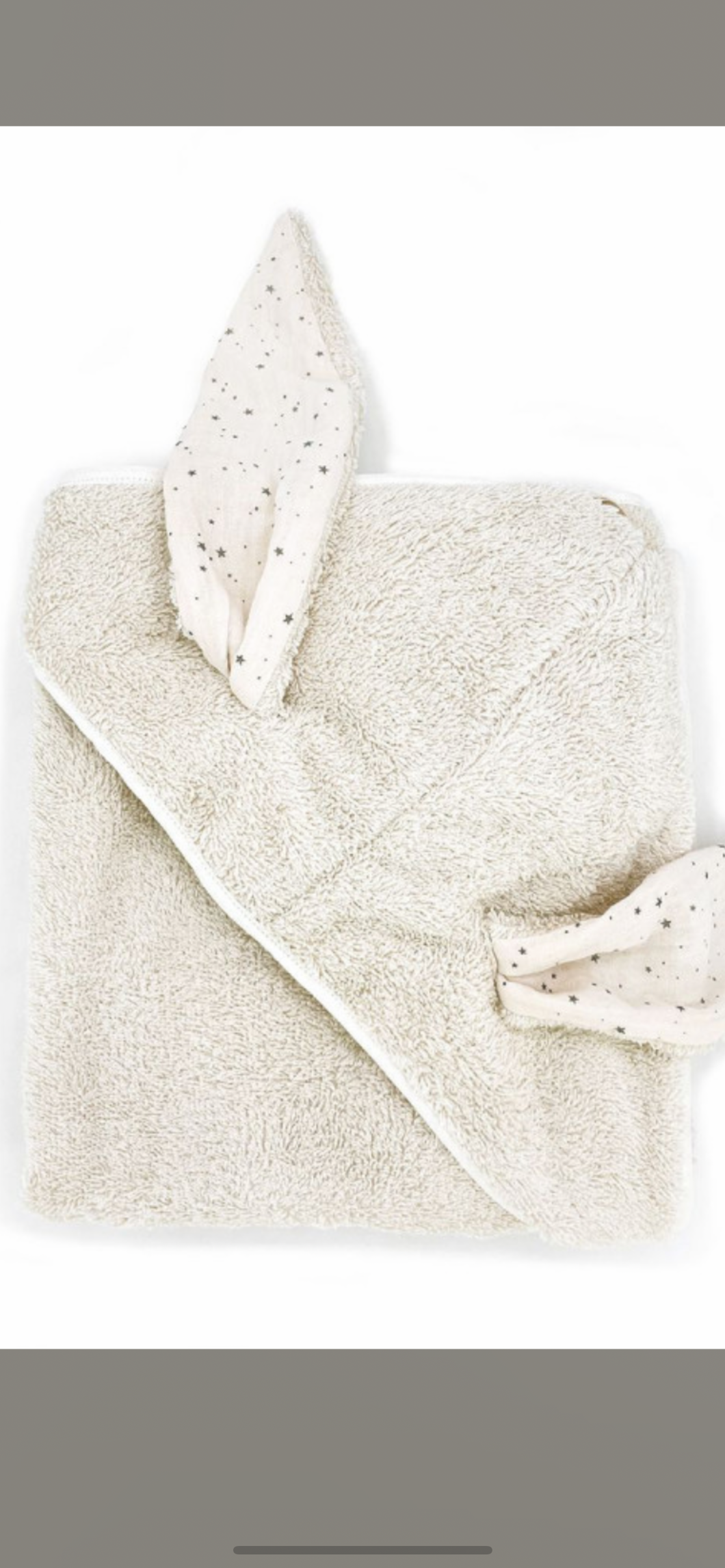 Baby shower cape de bain